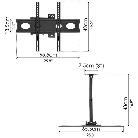 Wall Bracket (23" - 60") - Asters Maldives