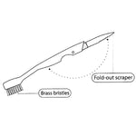 Stove Scrubber Brush (2-in-1) - Asters Maldives