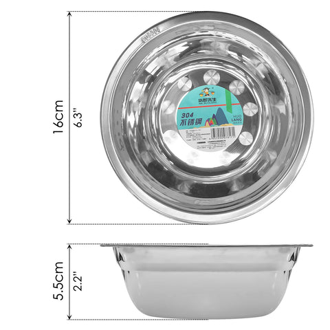 Stainless Steel Basin (Ø6") - Asters Maldives