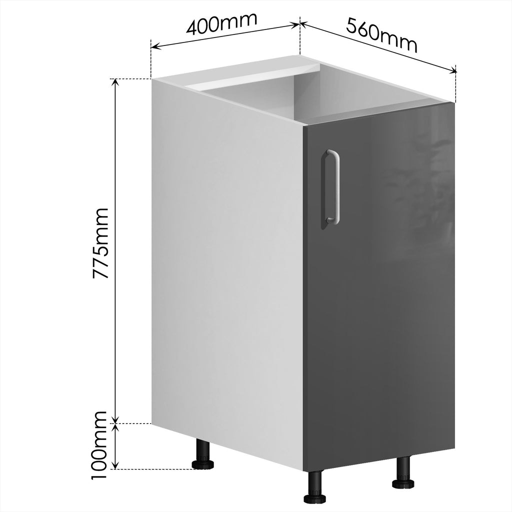 Kitchen Cabinet + PET Grey Door - Asters Maldives