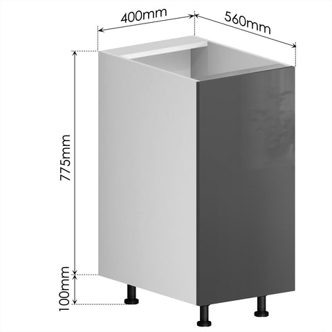 Kitchen Cabinet + PET Grey Door - Asters Maldives