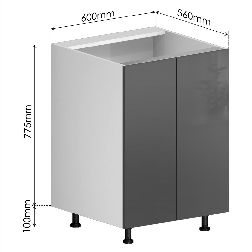 Kitchen Cabinet + PET Grey Door - Asters Maldives