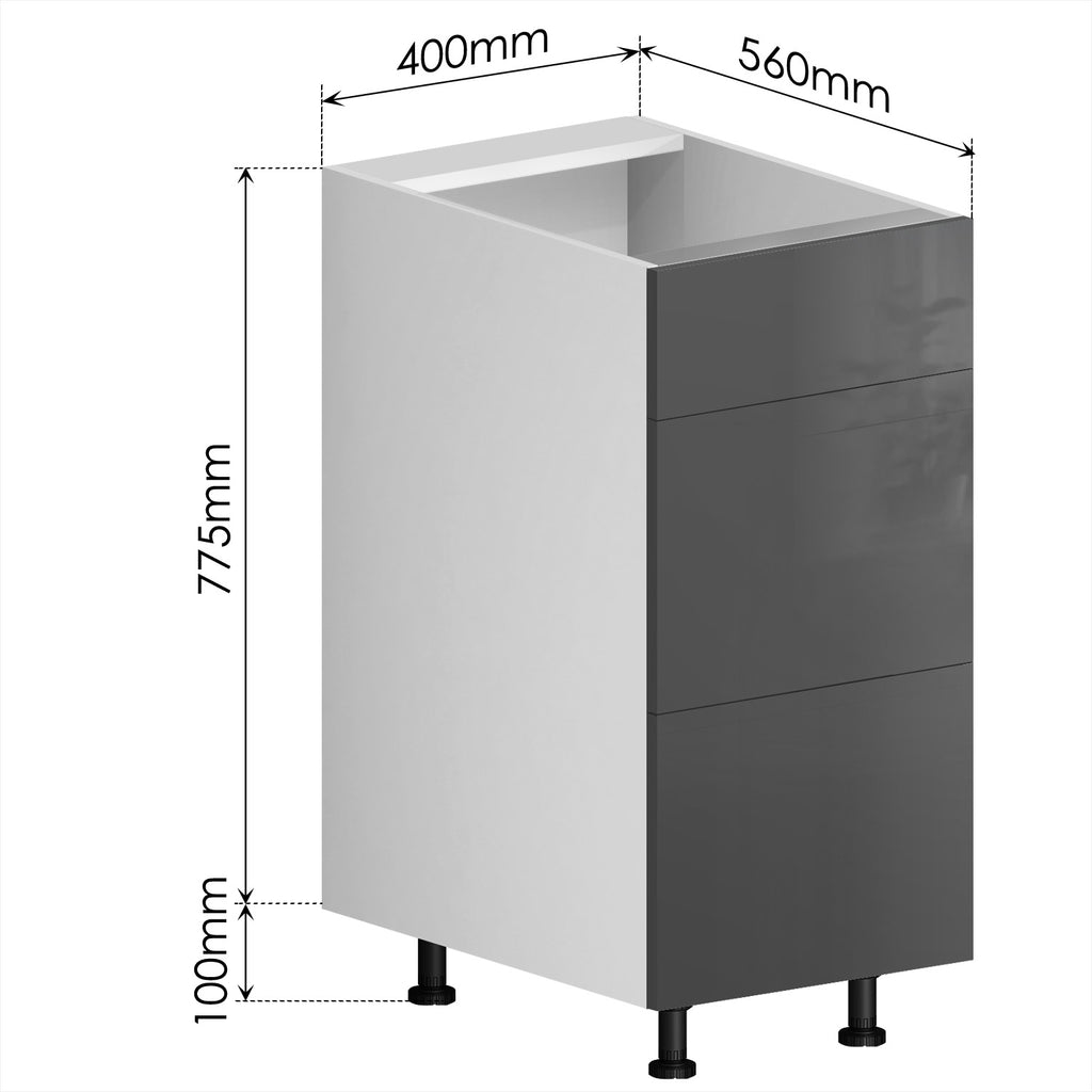 Kitchen Drawer Cabinet + PET Grey Door - Asters Maldives