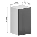 Kitchen Cabinet + PET Grey Door - Asters Maldives