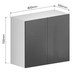 Kitchen Cabinet + PET Grey Door - Asters Maldives