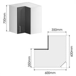 Kitchen Cabinet + PET Grey Door - Asters Maldives