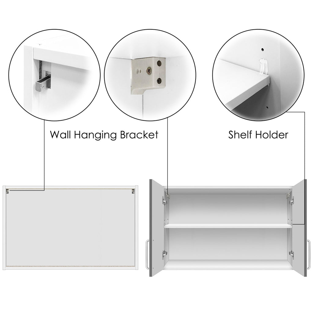 Kitchen Hood Cabinet + PET Grey Door - Asters Maldives