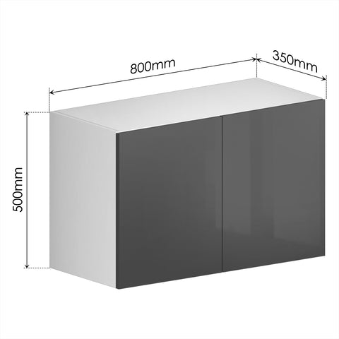 Kitchen Hood Cabinet + PET Grey Door - Asters Maldives