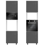 Kitchen Tall Cabinet + PET Grey Door - Asters Maldives