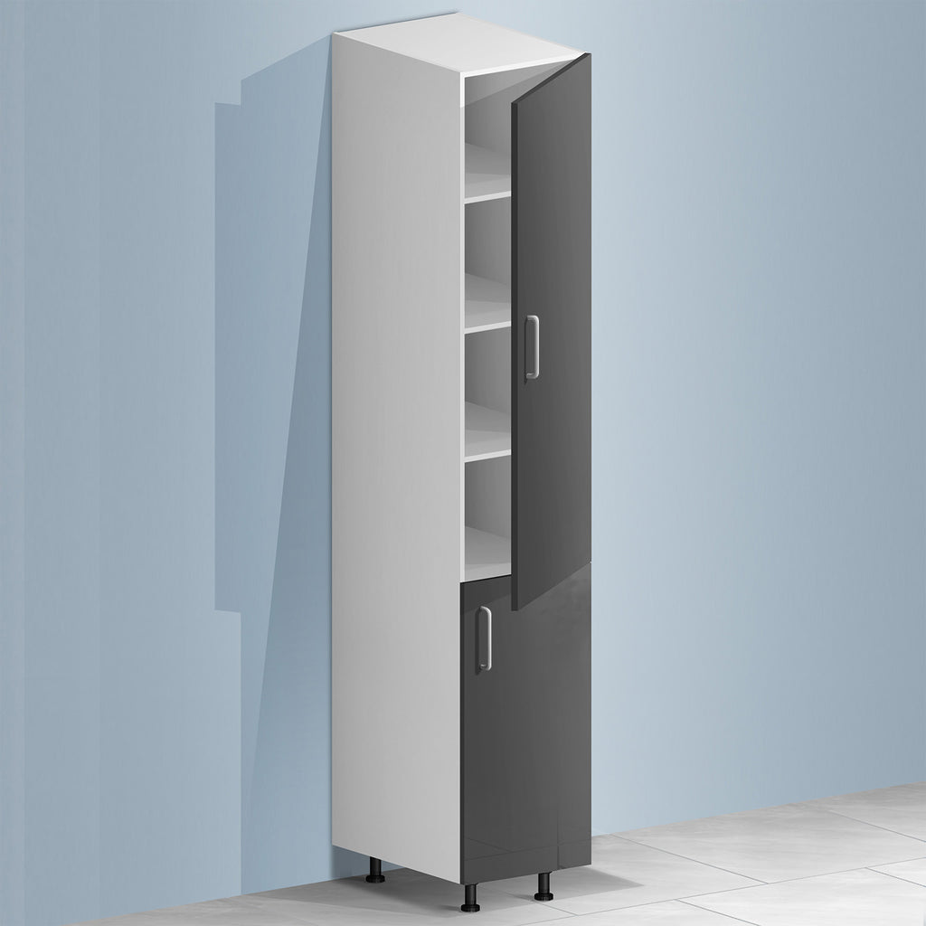 Kitchen Pantry Cabinet + PET Grey Door - Asters Maldives