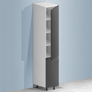 Kitchen Pantry Cabinet + PET Grey Door - Asters Maldives