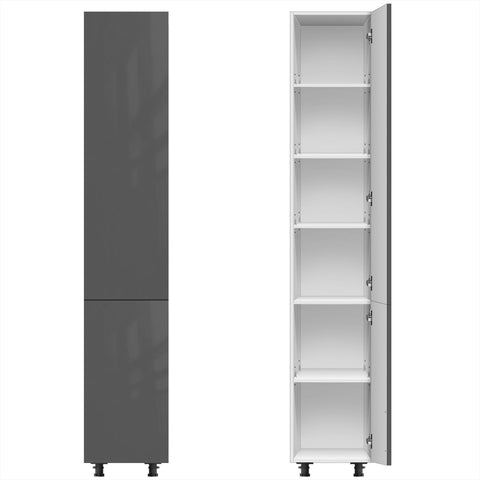 Kitchen Pantry Cabinet + PET Grey Door - Asters Maldives
