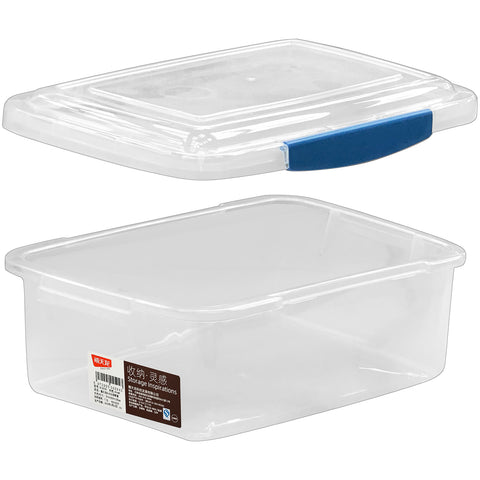 7.5 Lt Plastic Storage Box with Locking Lid, Clear