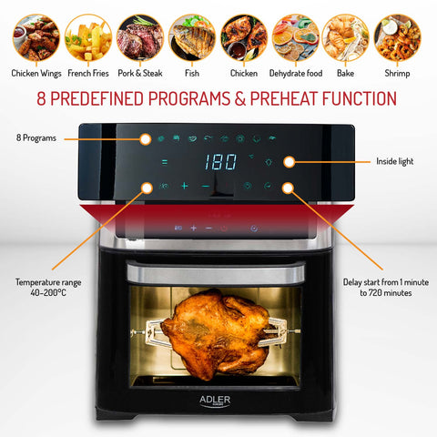 Air Fryer, 8-in-1 (13L) - Asters Maldives