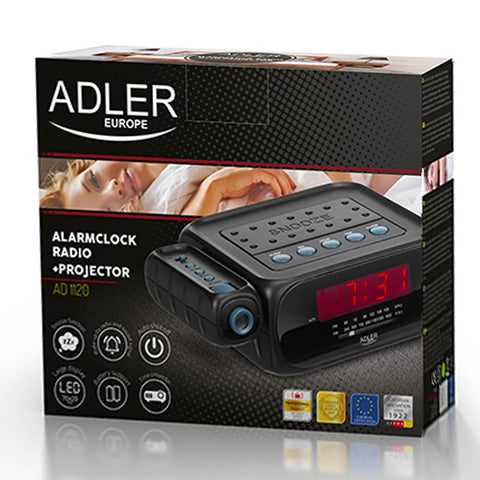 Alarm Clock Radio with Projector - Asters Maldives