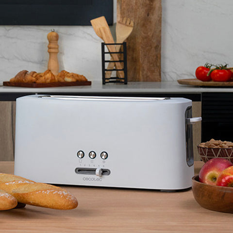 Swan 4 Slice Long Slot Toaster - Grey