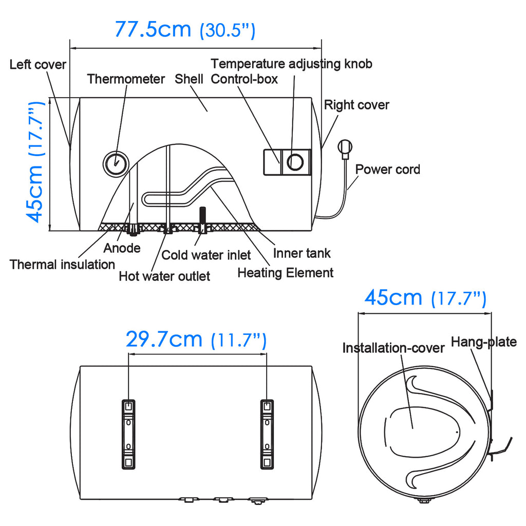 Water Heater (80L) - Asters Maldives