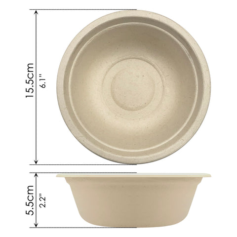 Paper Bowl, 8 PCs (6") - Asters Maldives