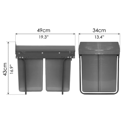 Pull-Out Dustbin (40L) - Asters Maldives