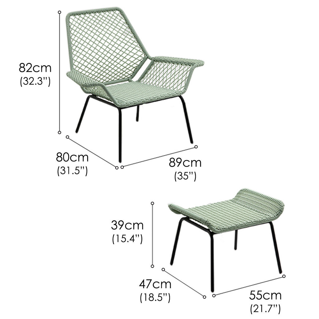Lounge Chair Set (2 PCs) - Asters Maldives