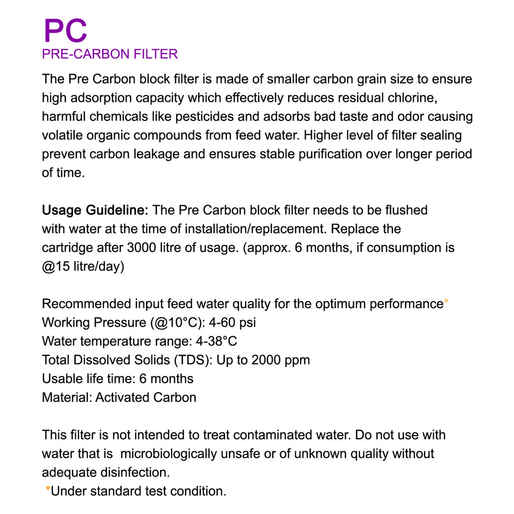 Water Filter (PC) - Asters Maldives