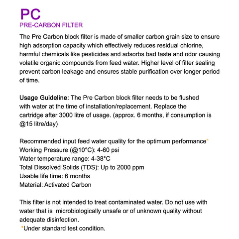Water Filter (PC) - Asters Maldives