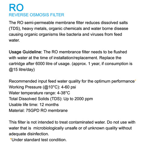 Water Filter (RO) - Asters Maldives