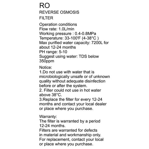 Water Filter (RO) - Asters Maldives