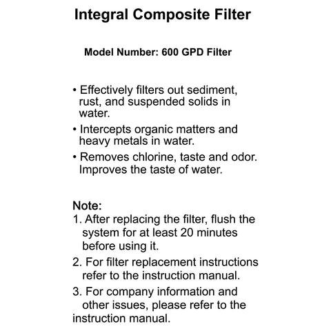 Water Filter - Asters Maldives