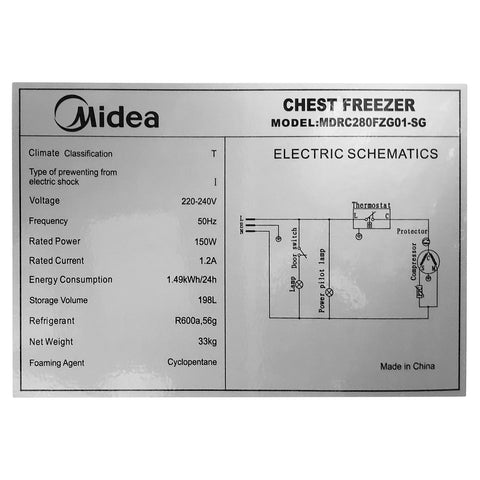 Chest Freezer (198L) - Asters Maldives