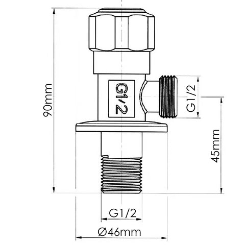 Angle Valve (G1/2) - Asters Maldives