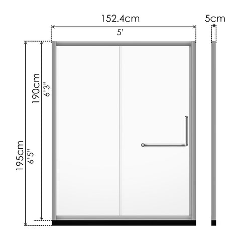 Shower Screen (152 x 195cm) - Asters Maldives