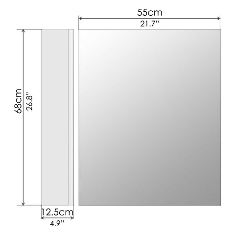 Mirror Cabinet (55 x 68cm) - Asters Maldives