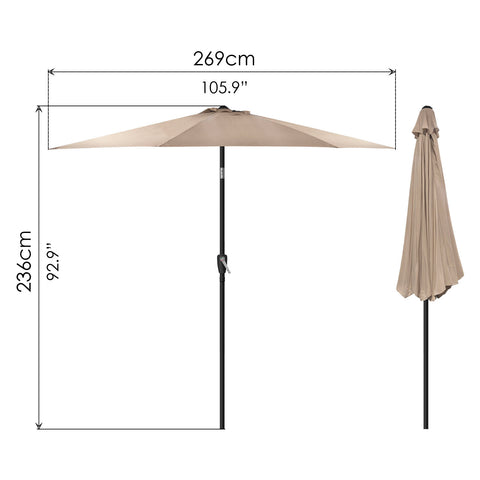 Outdoor Umbrella (Ø 106") - Asters Maldives