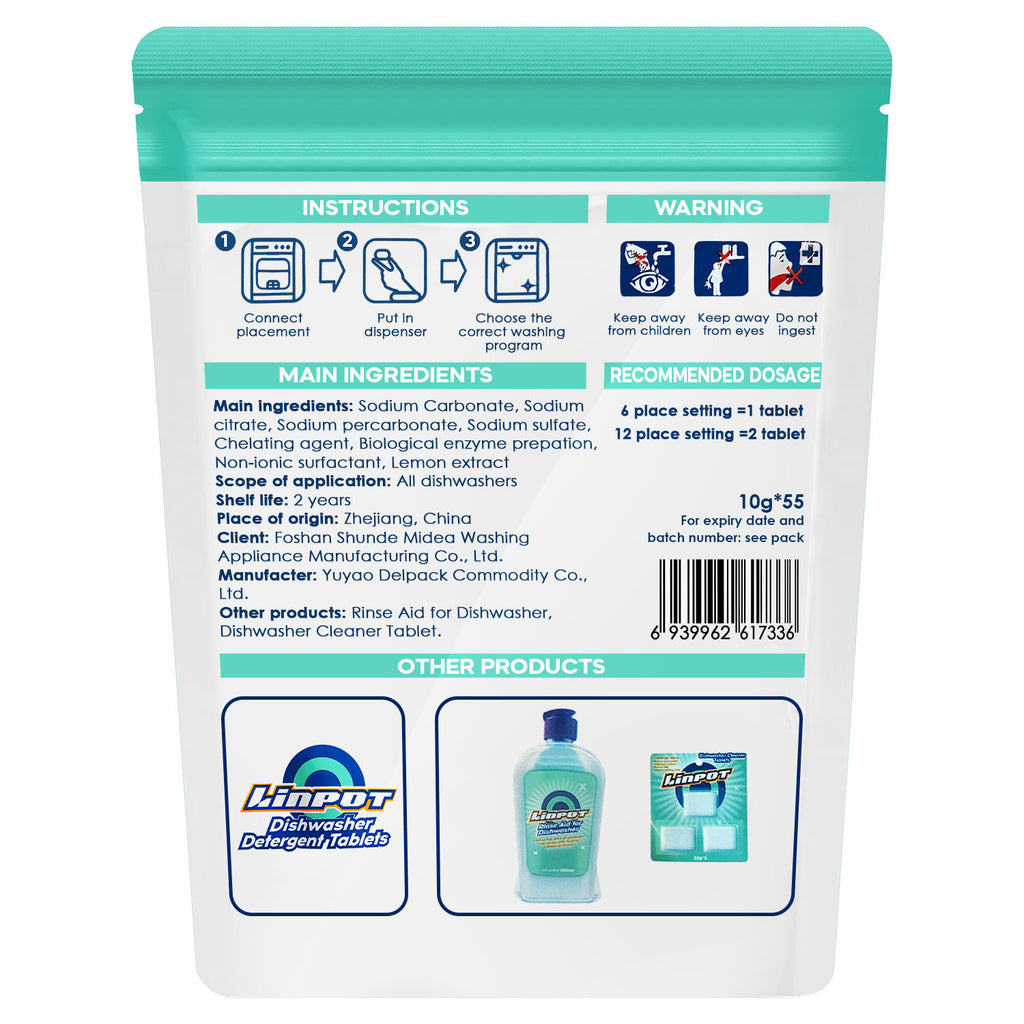 Dishwasher Tablets (55 PCs) - Asters Maldives