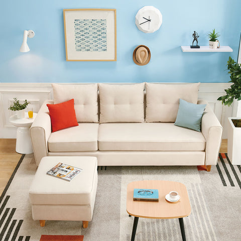 Sofa with Ottoman - Asters Maldives