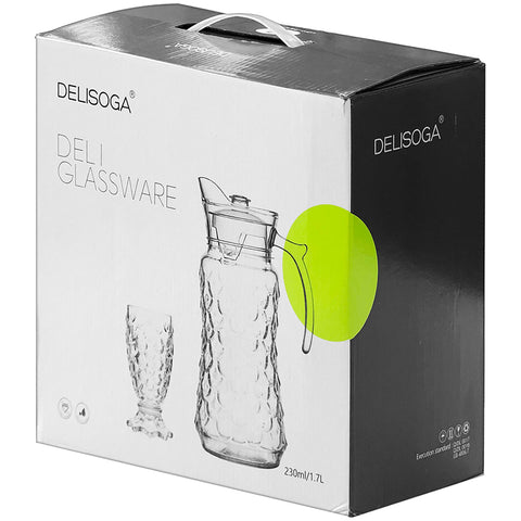 Juice Jug (1.7L) with 6 Glasses - Asters Maldives