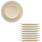 Paper Plate, 8 PCs (Ø7") - Asters Maldives