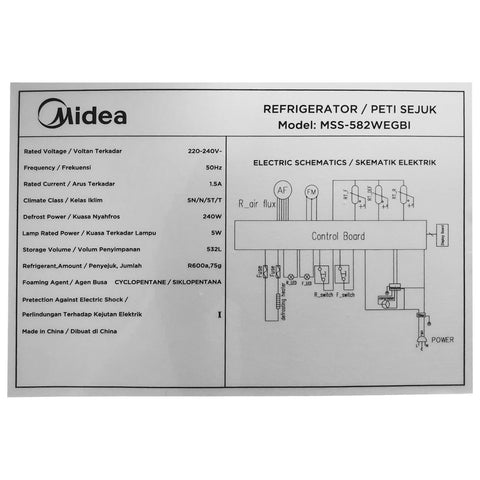 Refrigerator, Inverter (532L) - Asters Maldives
