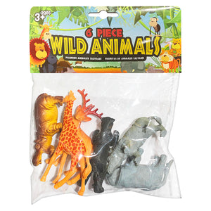 Wild Animal Toys (6 PCs) - Asters Maldives