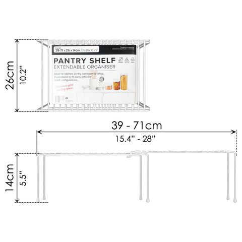 Pantry Shelf Organiser (Extendable) - Asters Maldives