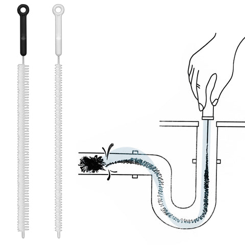 Drain Cleaning Brush, 50cm (2PCs) - Asters Maldives