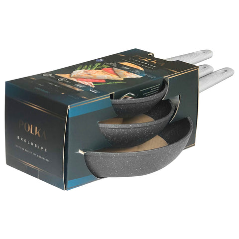 Wok Pan Set (3 PCS) - Asters Maldives