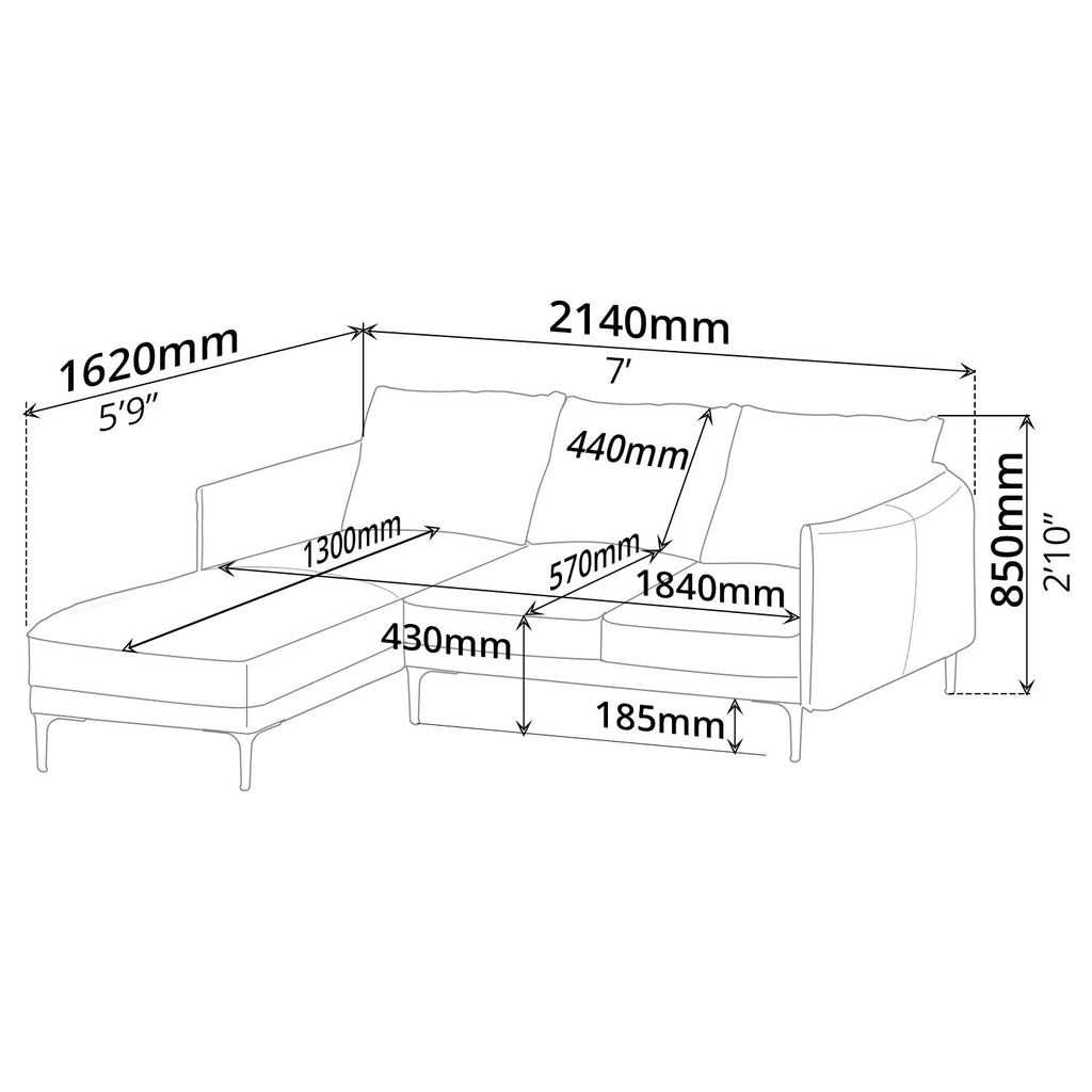 Sofa (Left-Side) - Asters Maldives