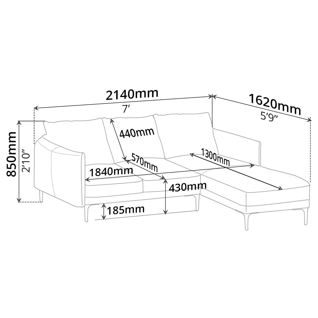 Sofa (Right-Side) - Asters Maldives