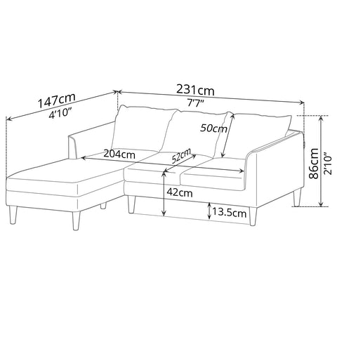 Sofa (Left-Side) - Asters Maldives
